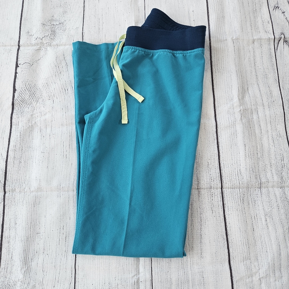 Tall Figs Pants Women's XS Tall, Teal, Good Used Condition GUC - Picture 3 of 10